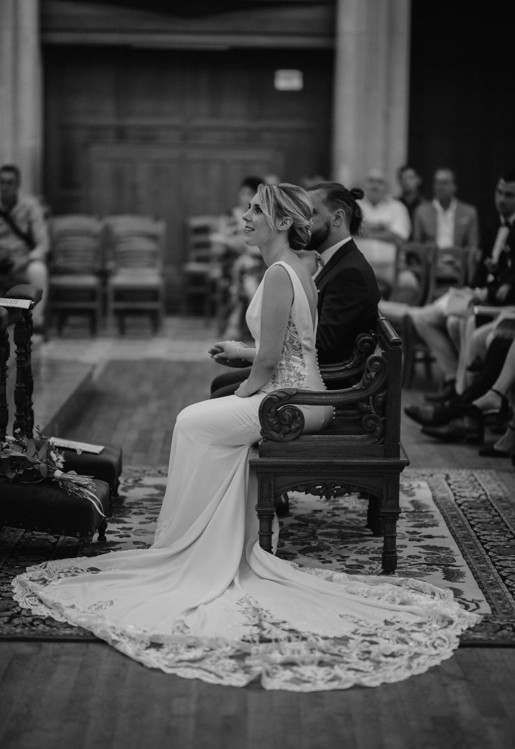 Photographie de mariage à l'église